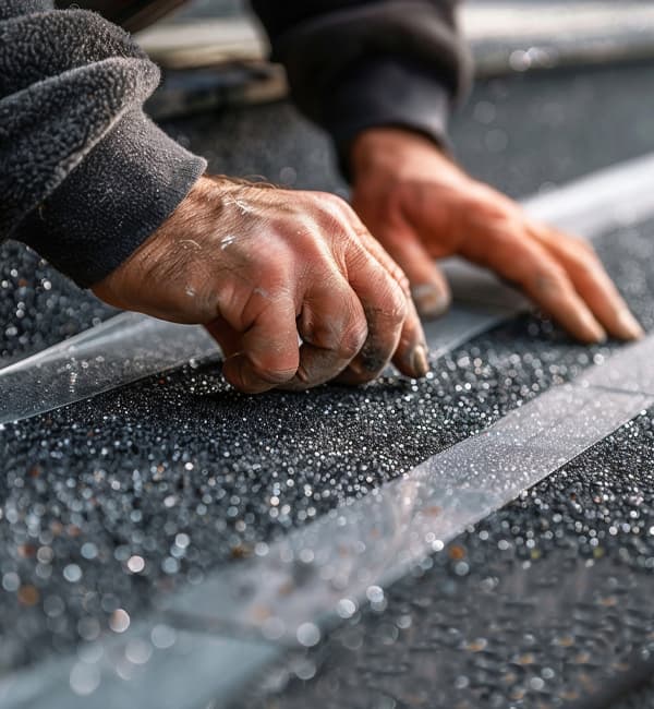 Sevan Sealcoating team working on professional pavement maintenance services